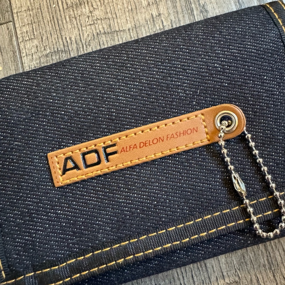 Alfa Delon Fashion ADF Denim Wallet - Picture 2 of 4